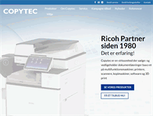 Tablet Screenshot of copytec.dk